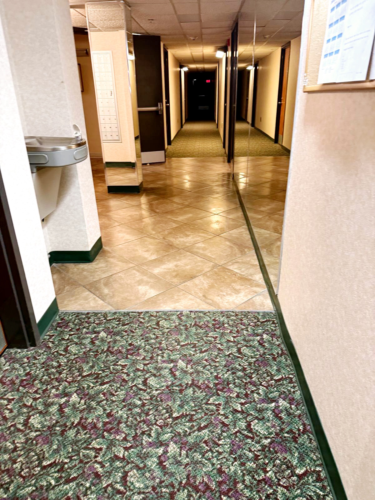 Clean hallway